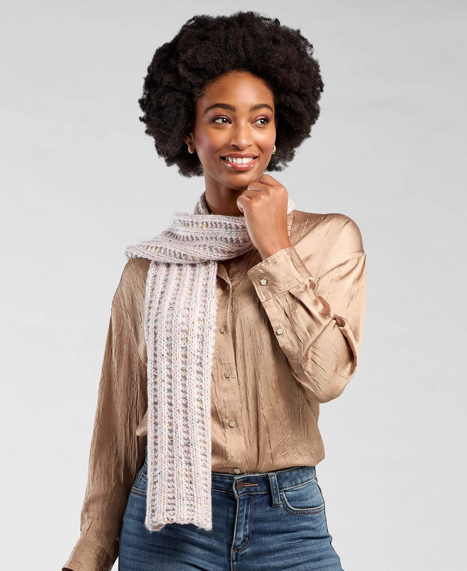 Sleek Ribbed Scarf – Premier Yarns