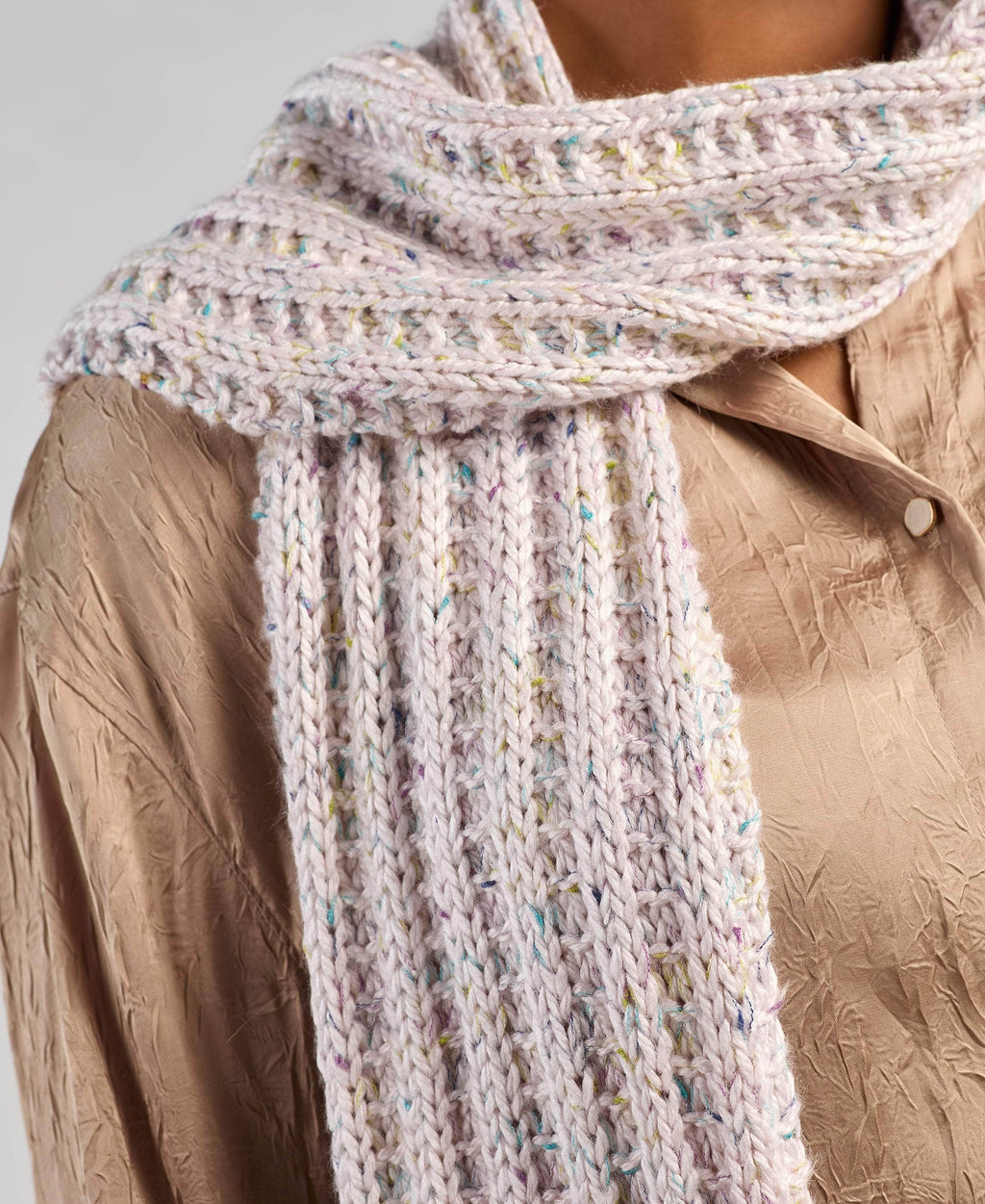 Sleek Ribbed Scarf – Premier Yarns