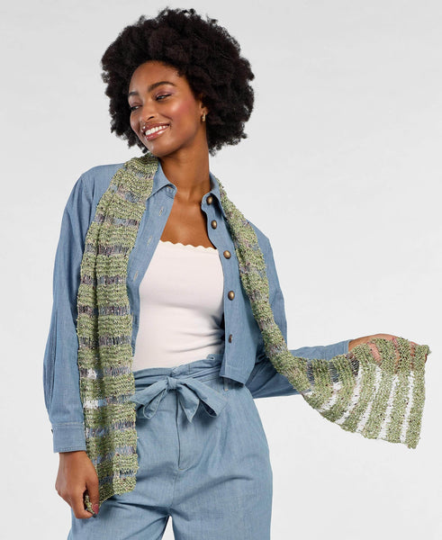 新品未使用CLANE COLOR STITCH SCARF CLANE COLOR STITCH SCARF