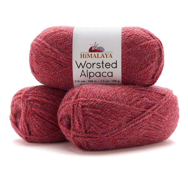 Worsted Alpaca Bag of 3