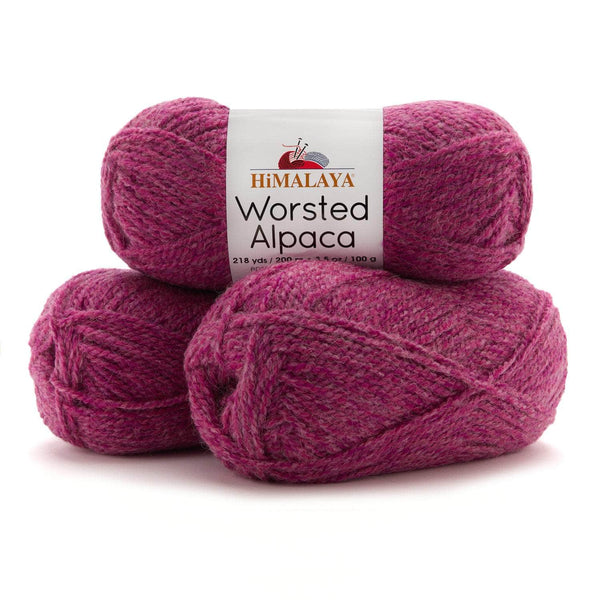 Worsted Alpaca Bag of 3
