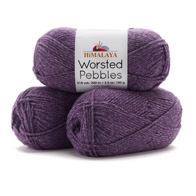 Worsted Pebbles Bag of 3