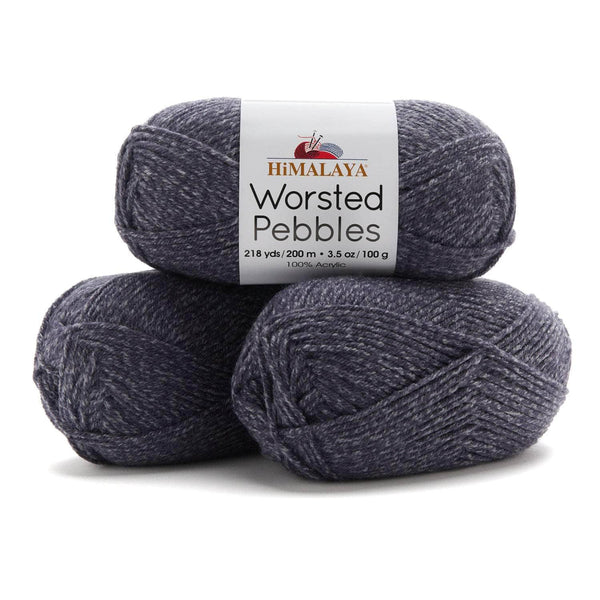 Worsted Pebbles Bag of 3