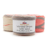 Worsted Stripes and Wool Bag of 3