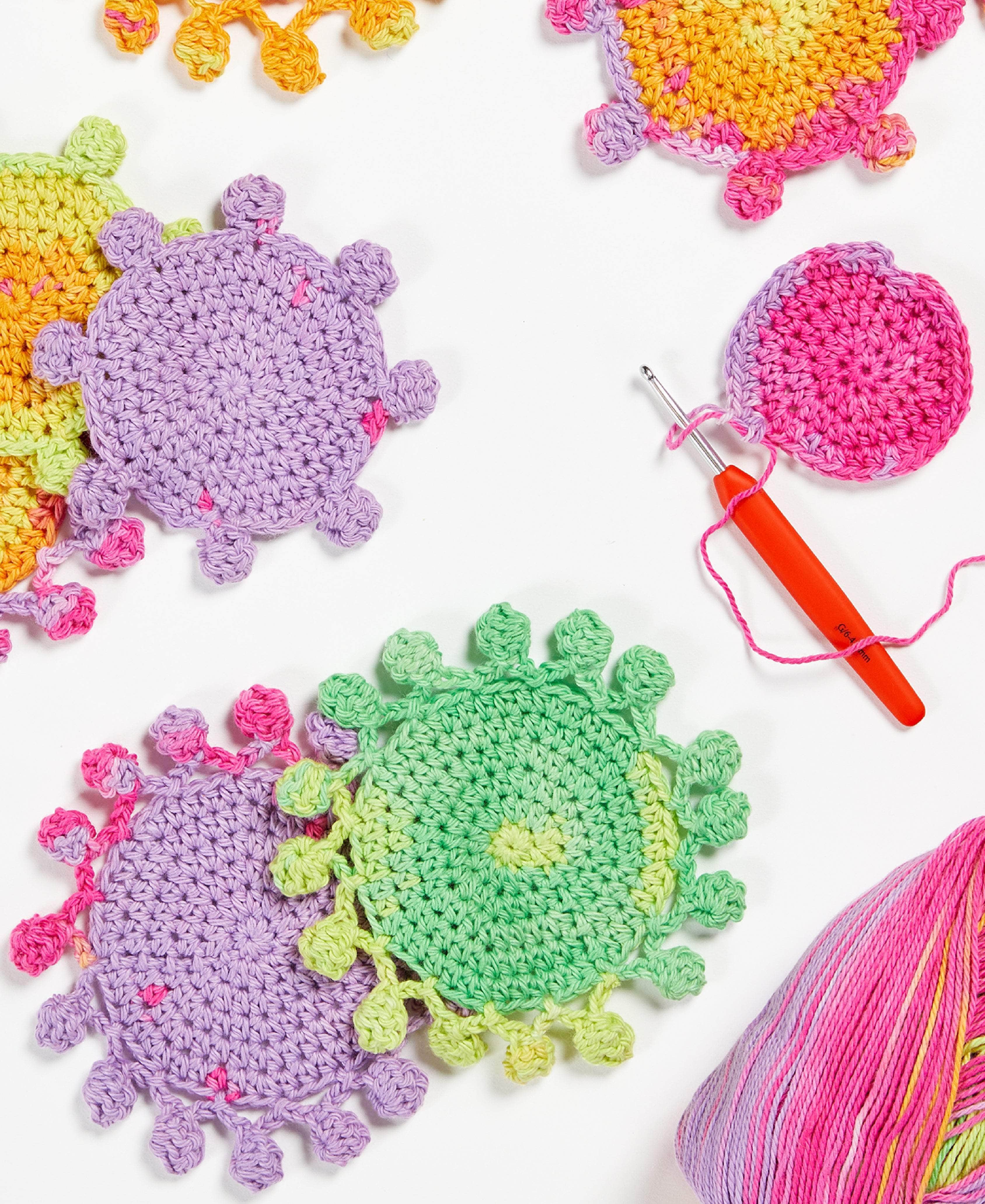 Popcorn Coasters Premier Yarns