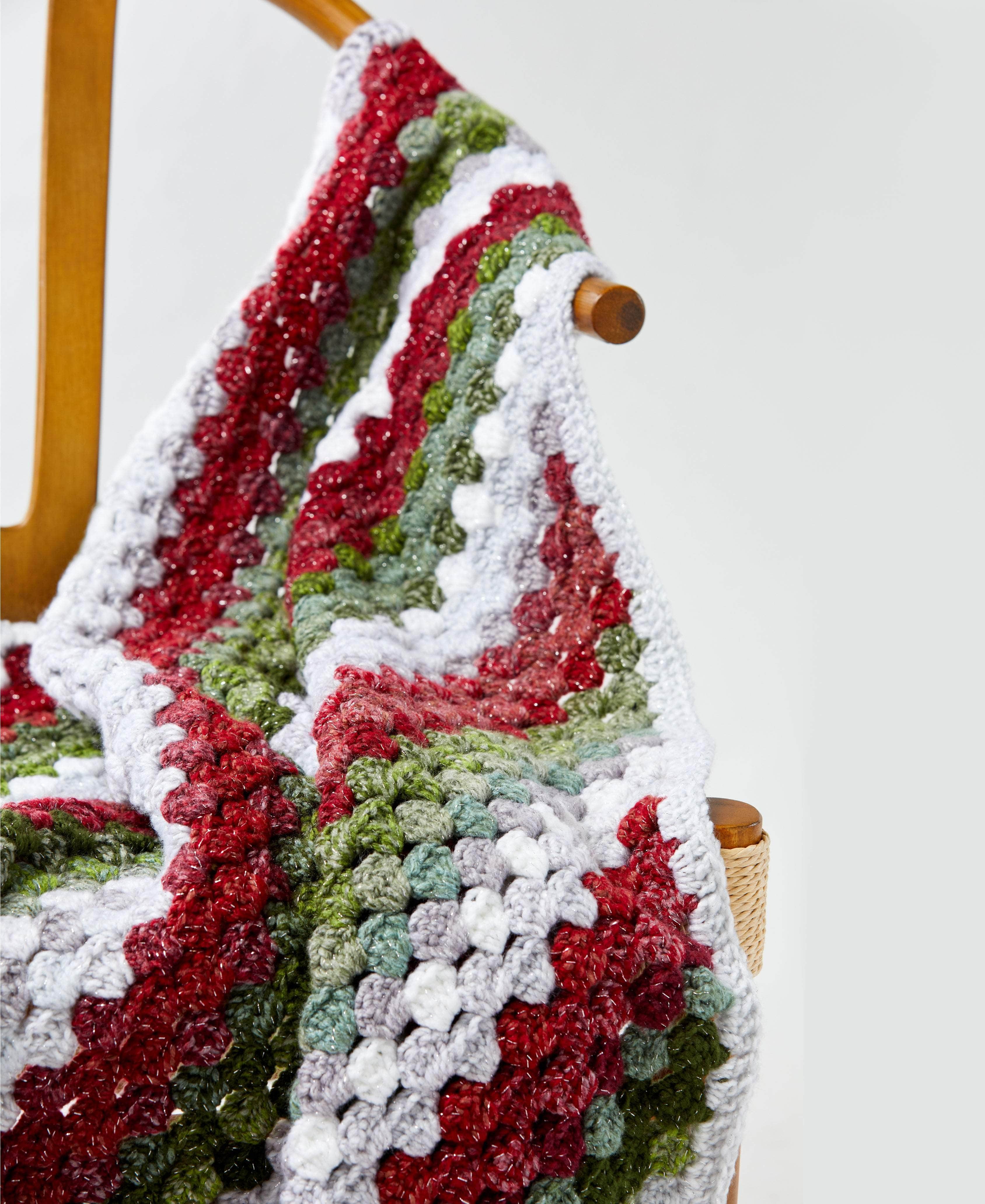 Diagonal Granny Stripe Throw – Premier Yarns