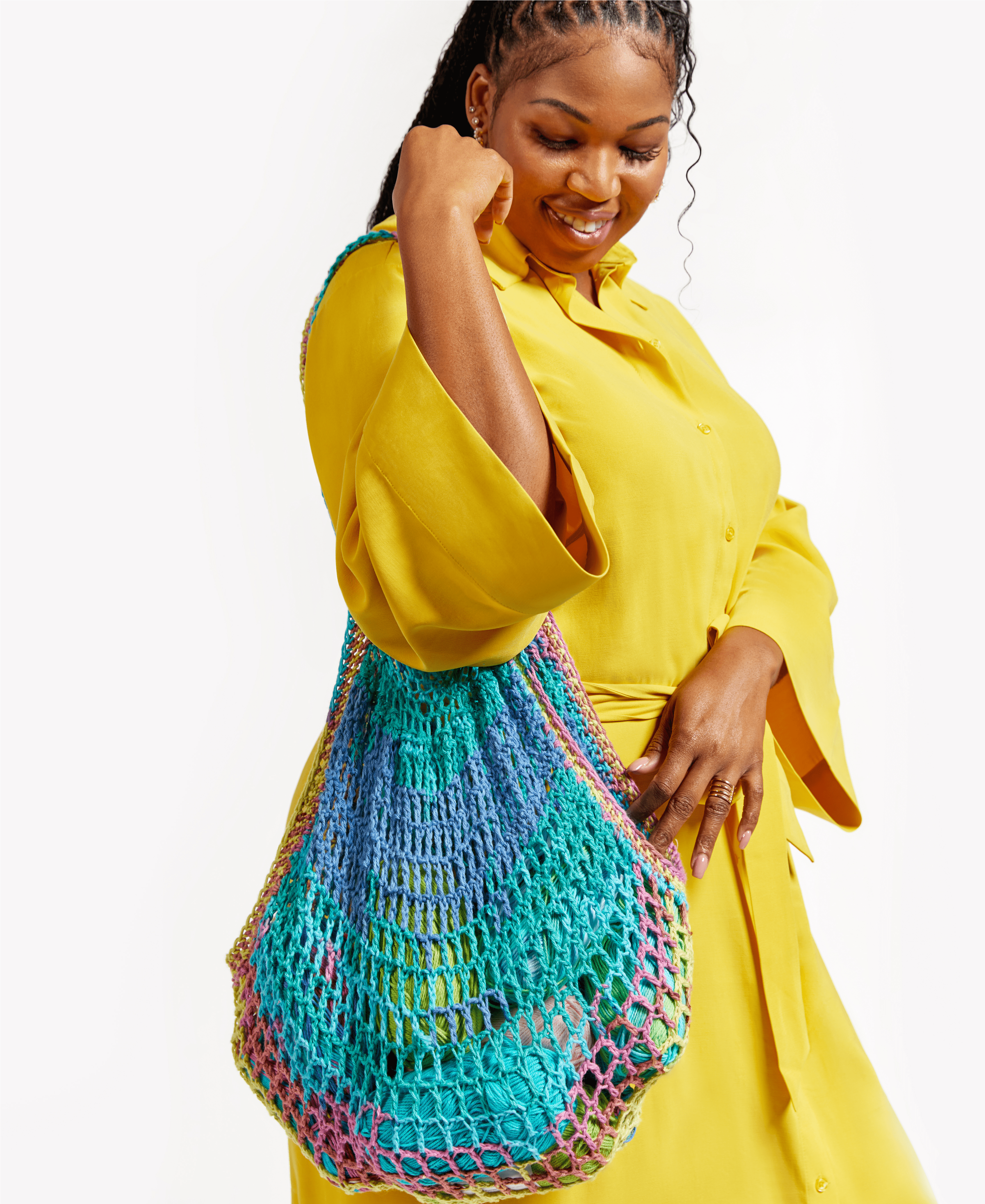 ★TOUT Y EST★ Tropical Market Bag Mini Red 09J1210C7R Farmer's Market Bag – Premier Yarns
