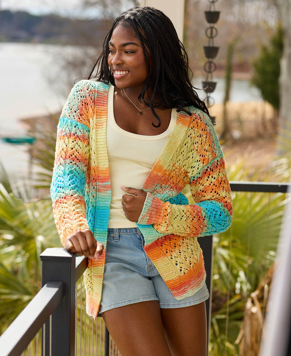 Lacy Columns Cardigan – Premier Yarns