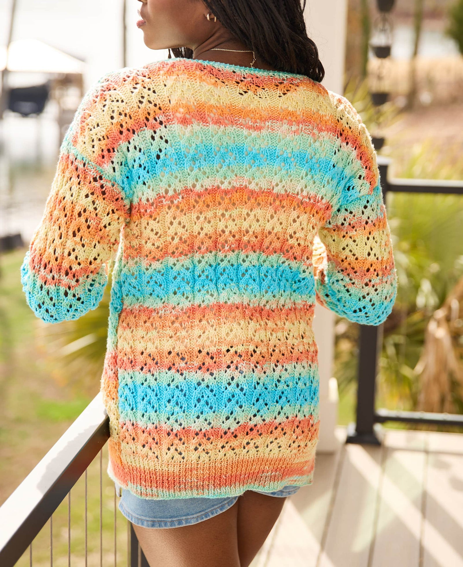 Lacy Columns Cardigan – Premier Yarns