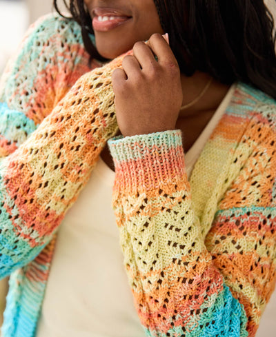 Lacy Columns Cardigan – Premier Yarns