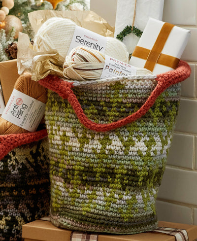 Tapestry Leaf Baskets