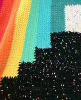 Rainbow Log Cabin Throw