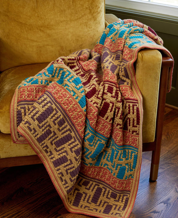 Mosaic Stripes Throw