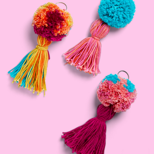  TOYANDONA 1000 Pcs Keychain Pom Pom DIY Wool Balls