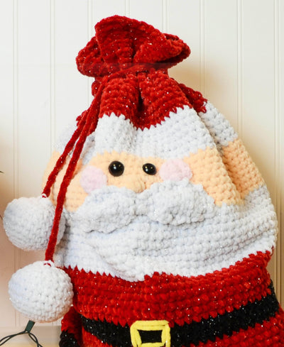 Crochet Santa Gift Bag