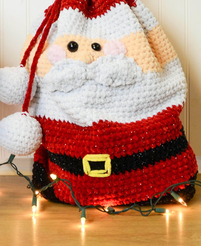Crochet Santa Gift Bag