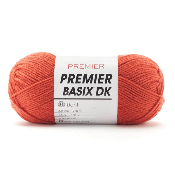 Cotton Blend Yarn for Knitting and Crocheting, 3 or Light Worsted, DK  Weight, Drops Cotton Light, 1.8 oz 115 Yards per Ball (32 Red)
