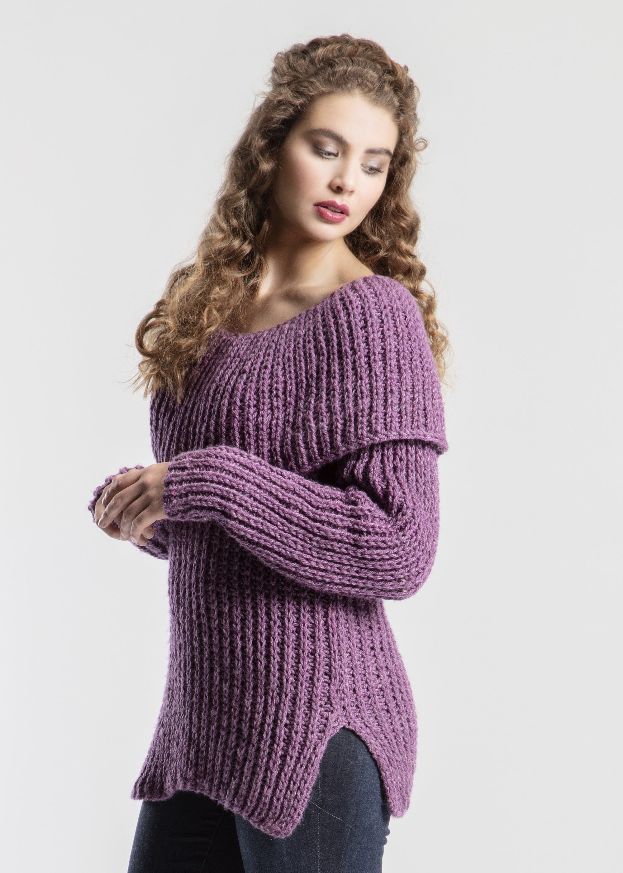 Andromeda Cowl Neck Sweater – Premier Yarns
