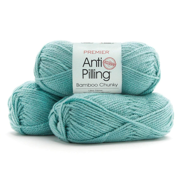 Anti-Pilling Bamboo Chunky Bag of 3 Blue Raspberry