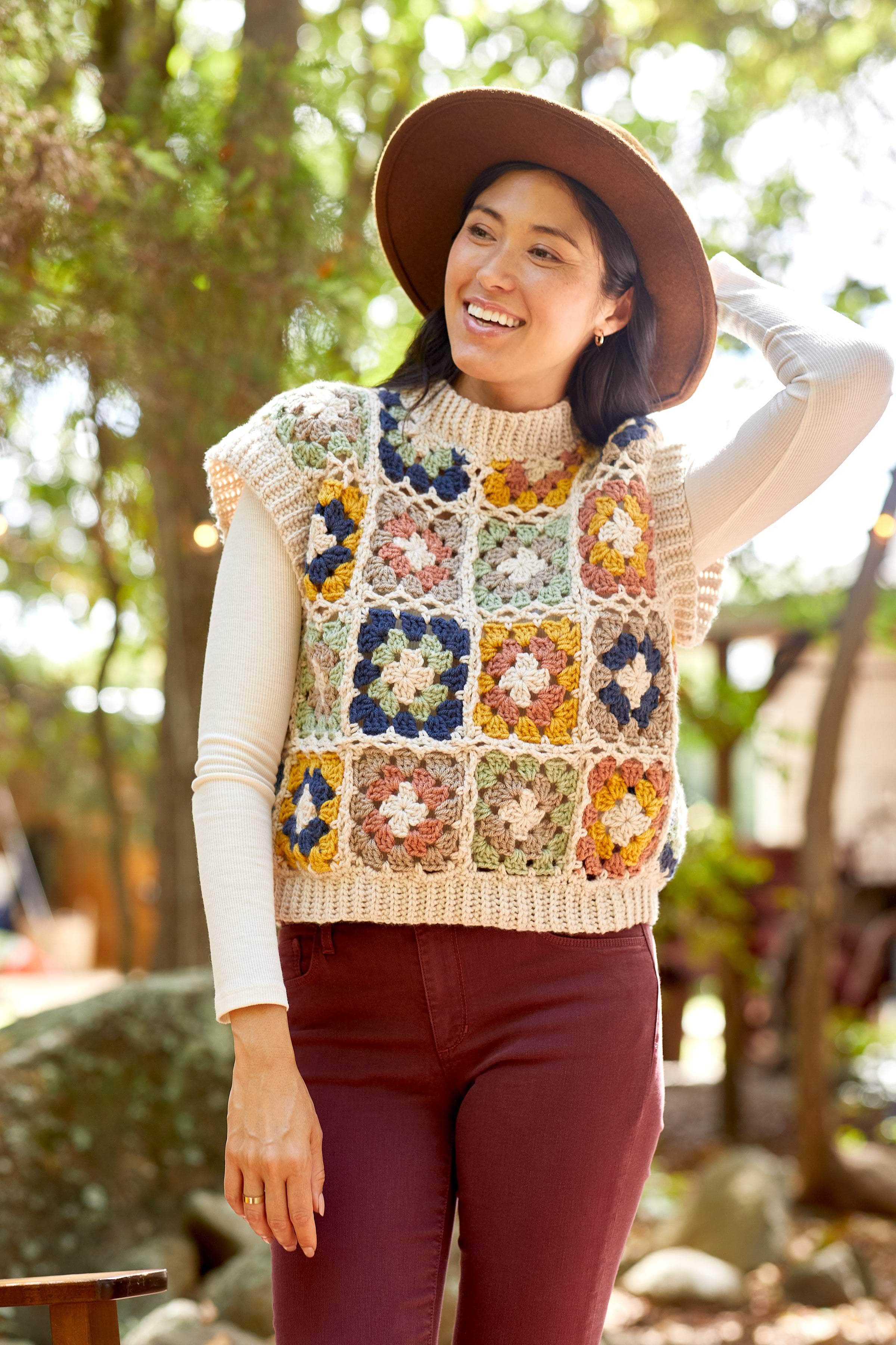 Granny Square Vest Premier Yarns
