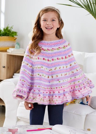 Rosy Day Poncho