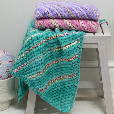 Diagonal Crochet Blanket