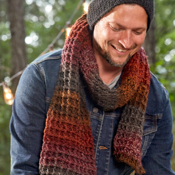 Crochet Waffle Scarf – Premier Yarns