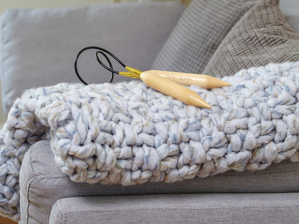 Moss Stitch Blanket