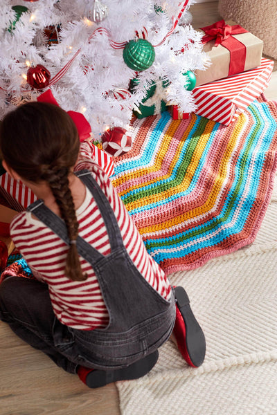 Retro Stripes Tree Skirt