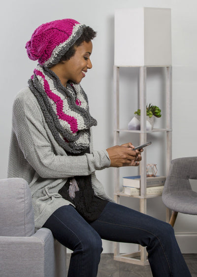 Stripe Hat & Cowl