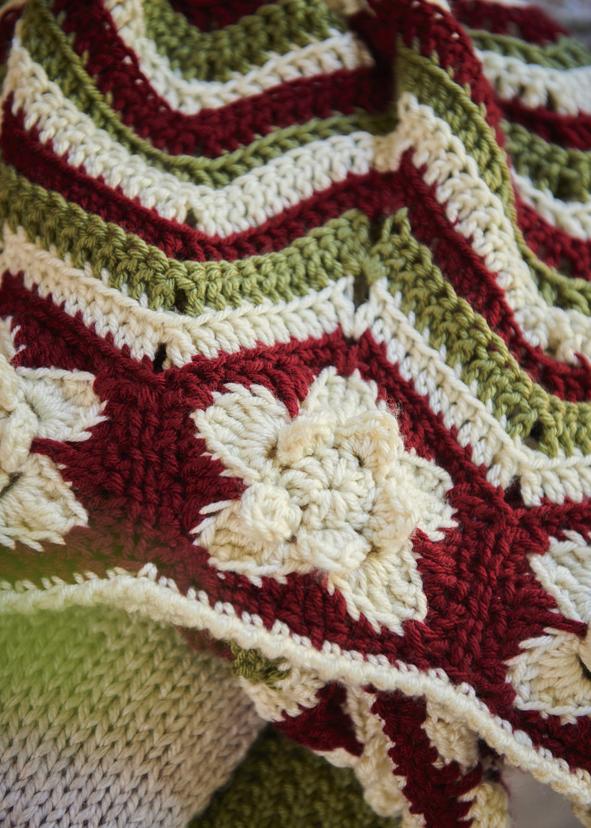 Festive Flowers Tree Skirt Premier Yarns