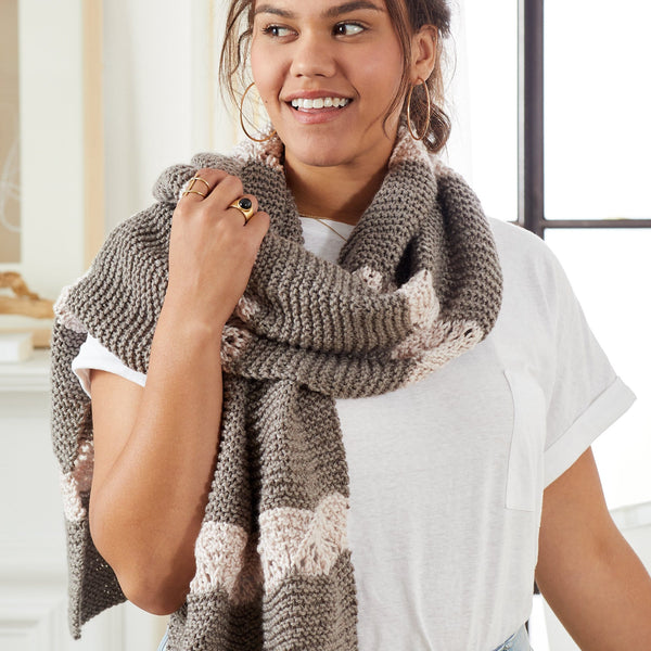 Lace Stripe Wrap – Premier Yarns