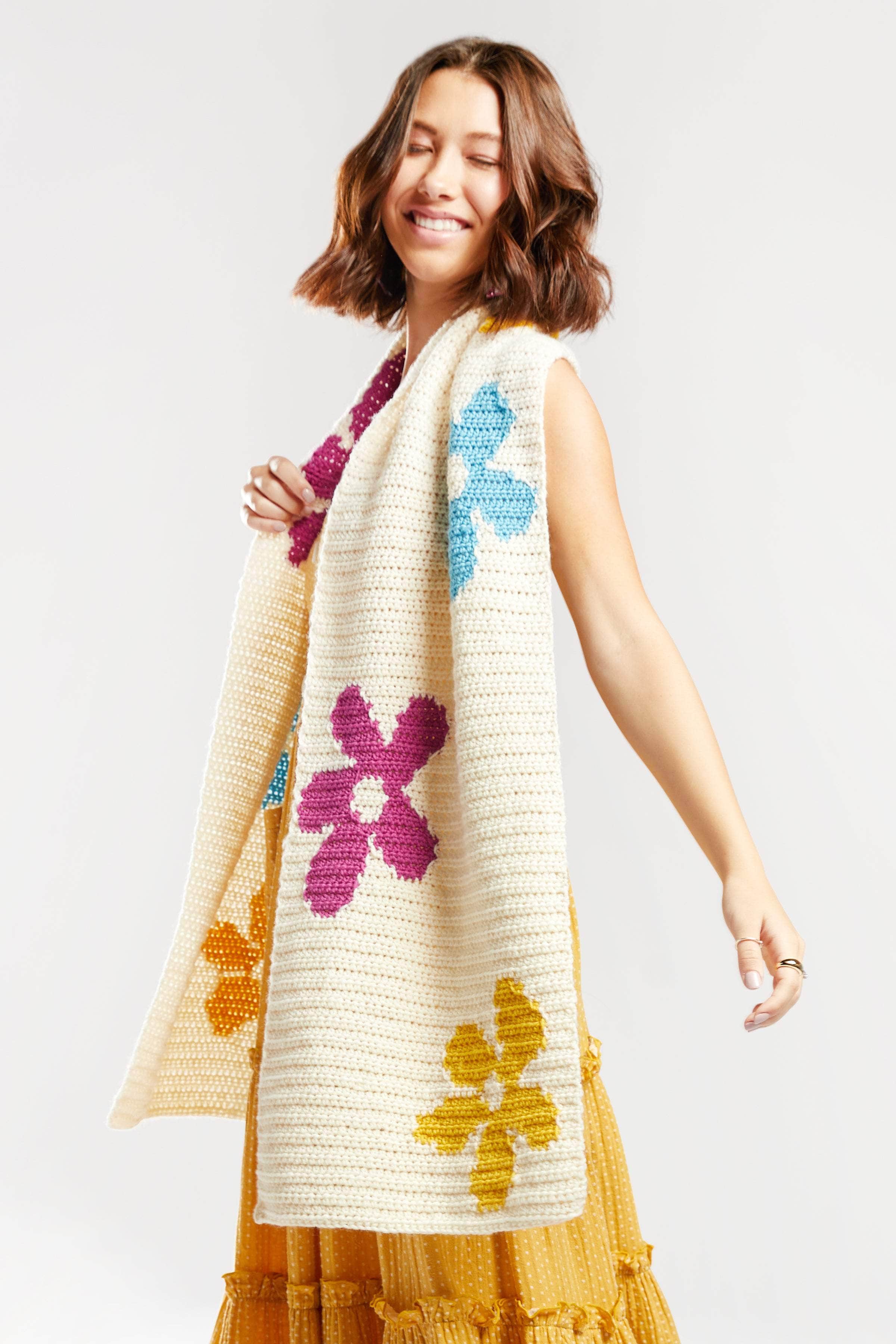 Flower Power Wrap – Premier Yarns