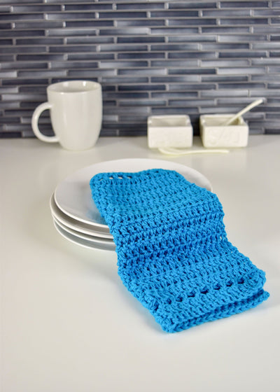 Banded Crochet Washcloth