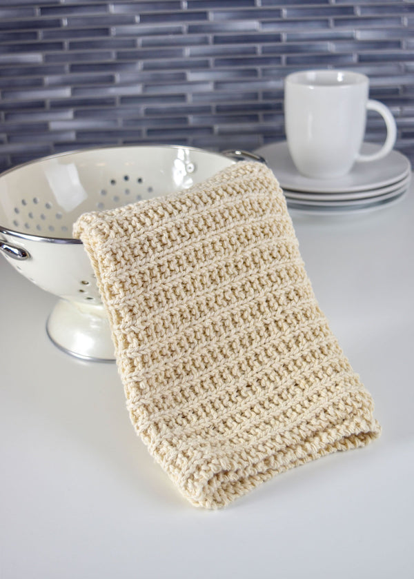 Garter Rib Knit Towel