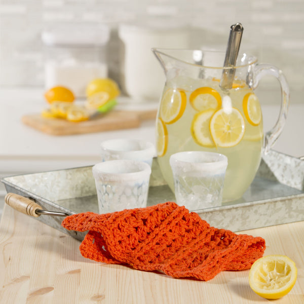 Orange Slice Dishcloth