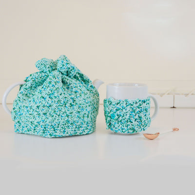 Teaberry Crochet Cozy and Mug Set