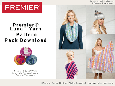 Premier®  Luna™ Yarn  Pattern Pack Download