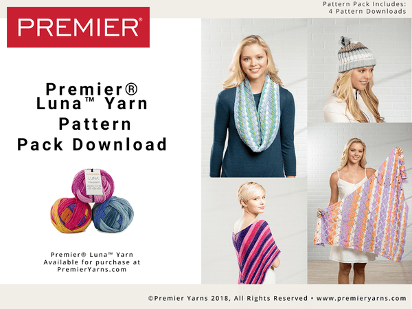 Premier®  Luna™ Yarn  Pattern Pack Download