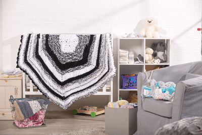 Crochet Hexagon Baby Blanket