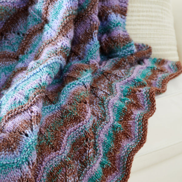 Radiant Ripple Afghan – Premier Yarns