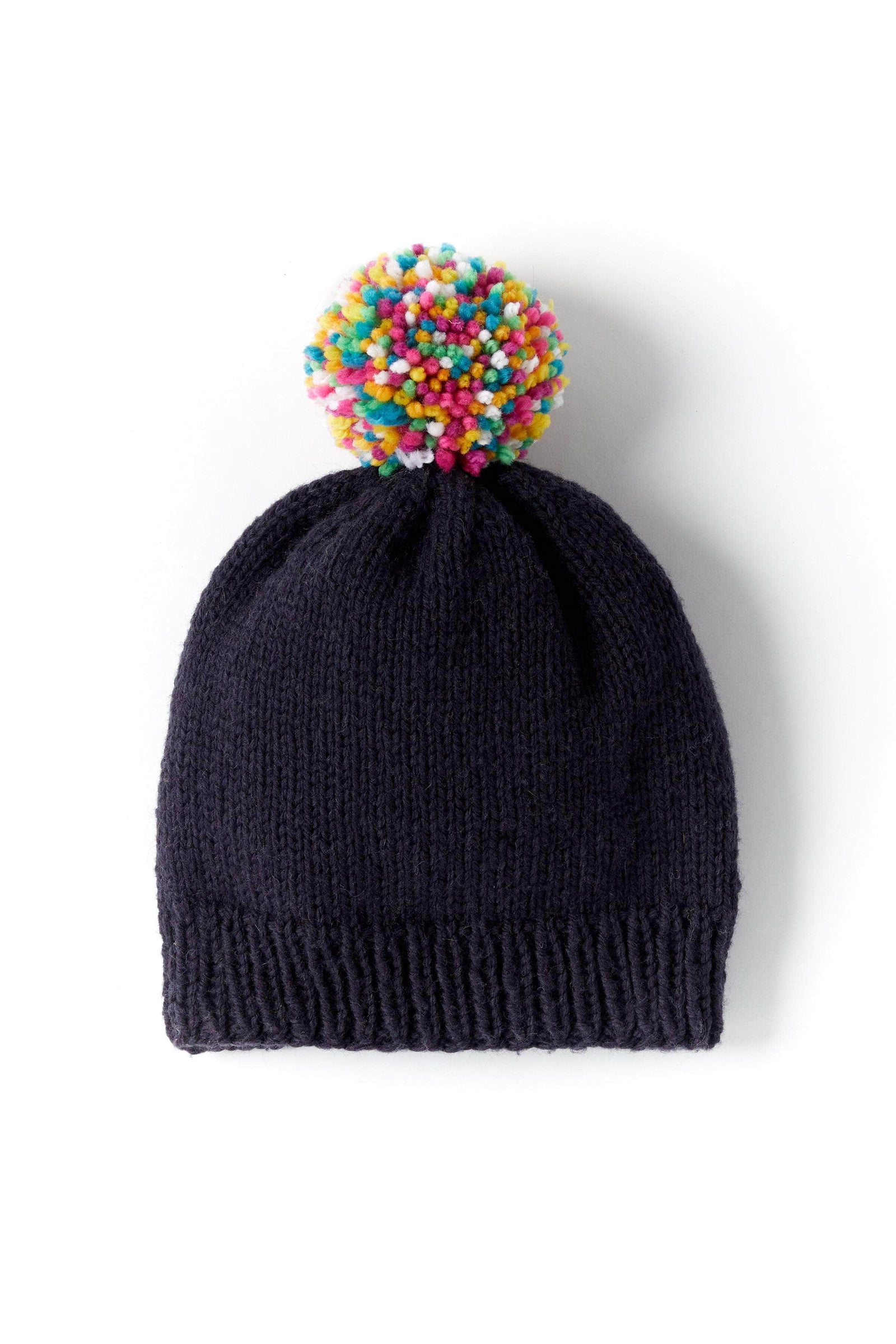Rainbow Pom Beanie