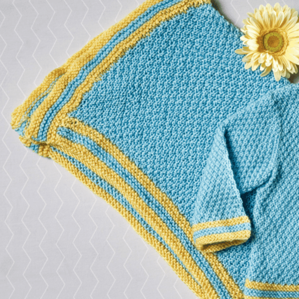 Moss stitch best sale blanket knitting pattern