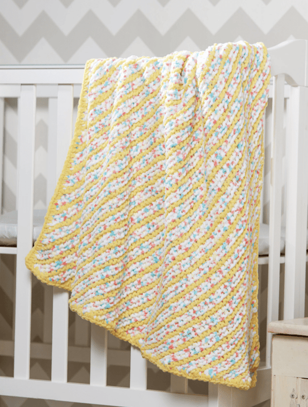 Premier® Diagonal Stripes Baby Blanket