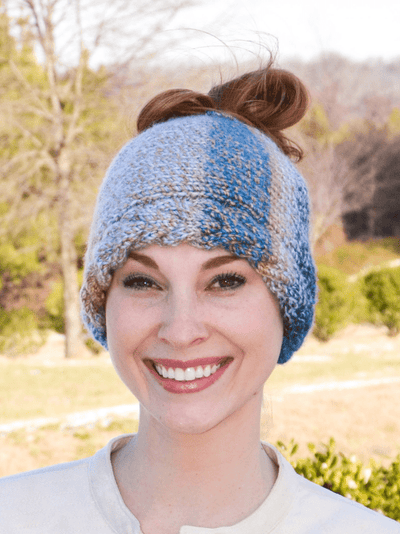 Premier Knit Ponytail Hat Premier Yarns