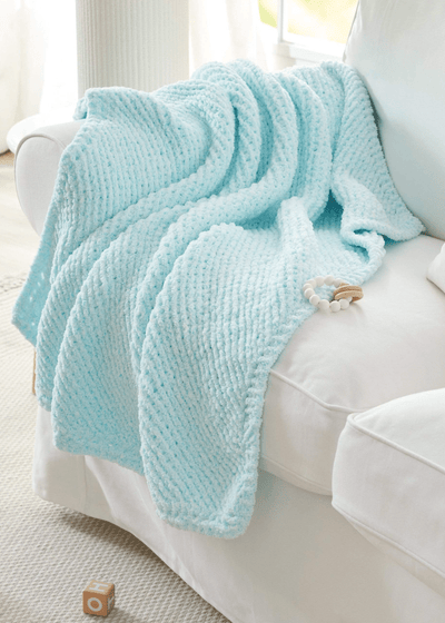 Diagonal Knit Blanket