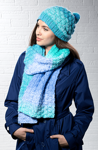 Premier® Basketweave Hat and Scarf