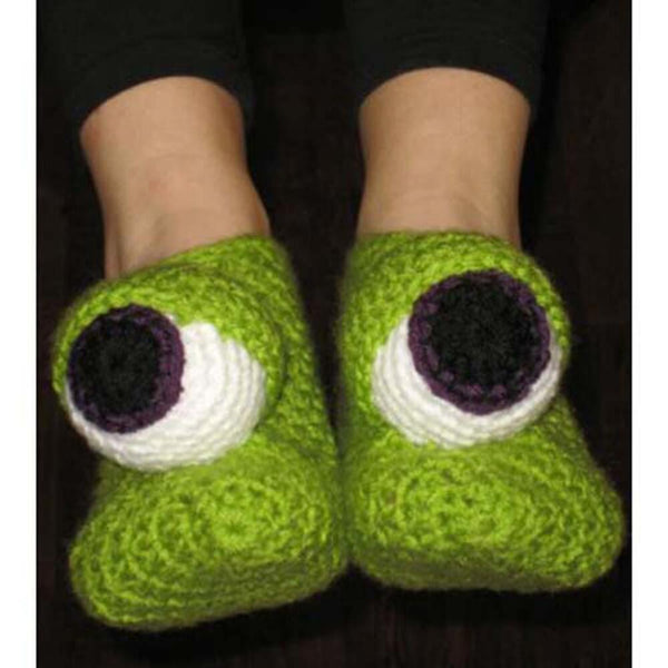 Premier® Monster Eyes Slippers Crochet Pattern Free Download