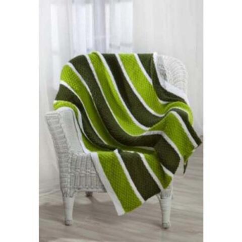 Premier® Wide Stripes Throw Knit Pattern Free Download