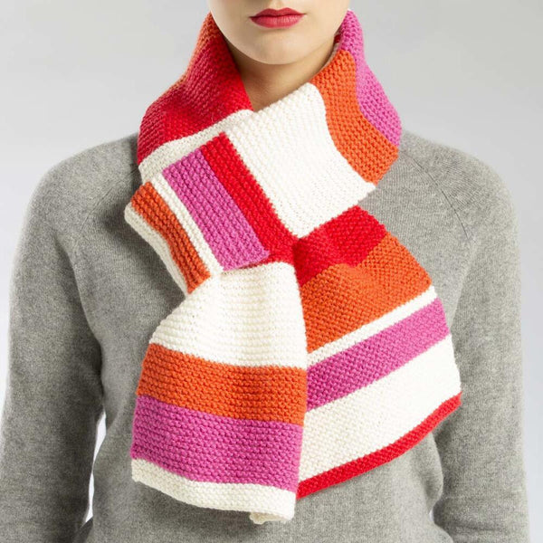 Knit Striped Scarf Free Download – Premier Yarns